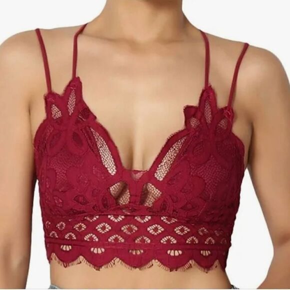Zenana Outfitters Scalloped Bra Falling For You  GORGEOUS - Picture 1 of 12